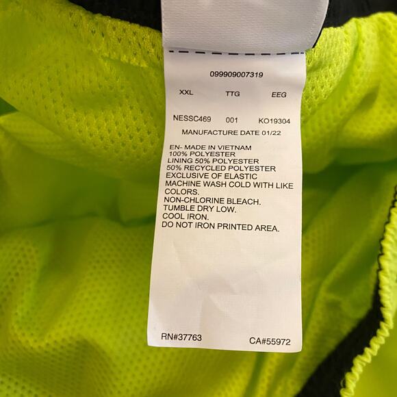 Nike Mens Gray Black Logo Jackknife Volley Brief Lined Swim Trunks Short XXL NWT - Picture 8 of 9